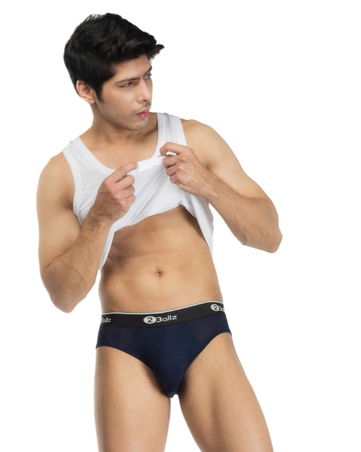 Men s Pouch Underwear 2Ballz Brief with Built in Pouch Modal